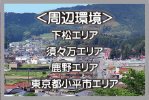 ＜周辺環境＞下松エリア　須々万エリア　鹿野エリア　関東エリア